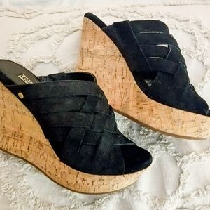 UGG Suede Wedge Sandal
